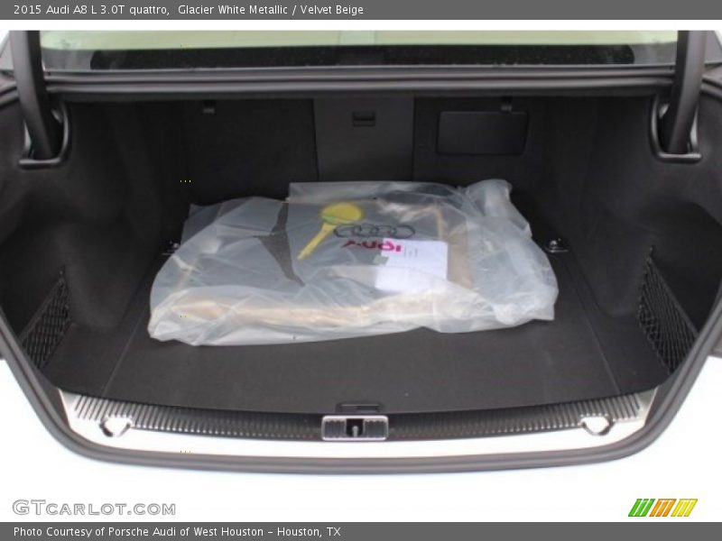 Glacier White Metallic / Velvet Beige 2015 Audi A8 L 3.0T quattro
