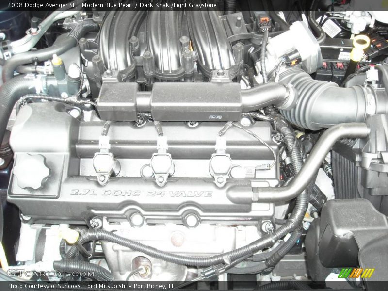 Modern Blue Pearl / Dark Khaki/Light Graystone 2008 Dodge Avenger SE