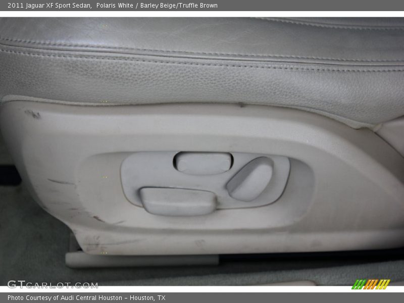 Polaris White / Barley Beige/Truffle Brown 2011 Jaguar XF Sport Sedan