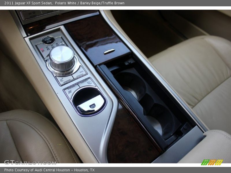 Polaris White / Barley Beige/Truffle Brown 2011 Jaguar XF Sport Sedan