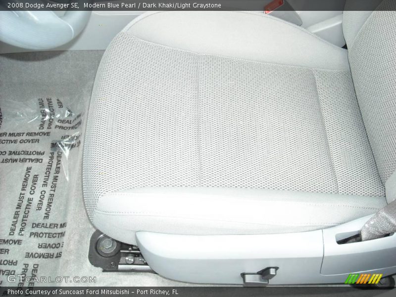 Modern Blue Pearl / Dark Khaki/Light Graystone 2008 Dodge Avenger SE