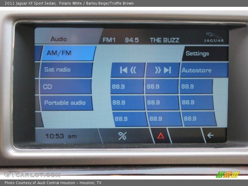 Polaris White / Barley Beige/Truffle Brown 2011 Jaguar XF Sport Sedan