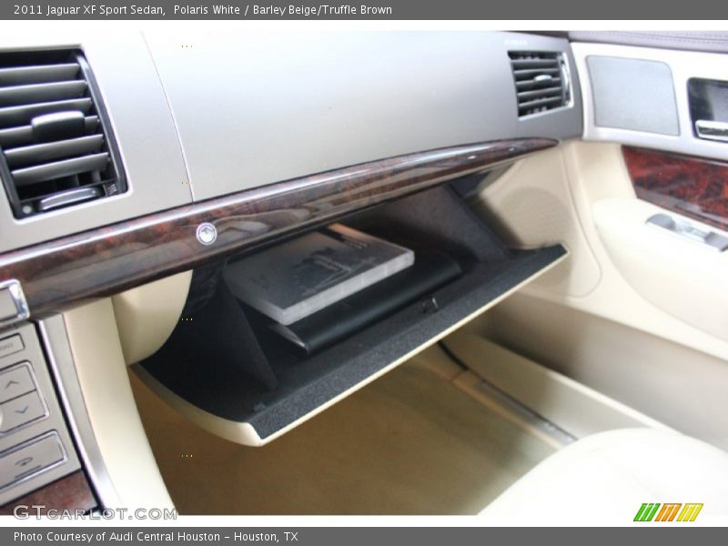 Polaris White / Barley Beige/Truffle Brown 2011 Jaguar XF Sport Sedan