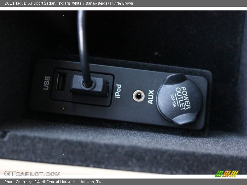 Polaris White / Barley Beige/Truffle Brown 2011 Jaguar XF Sport Sedan