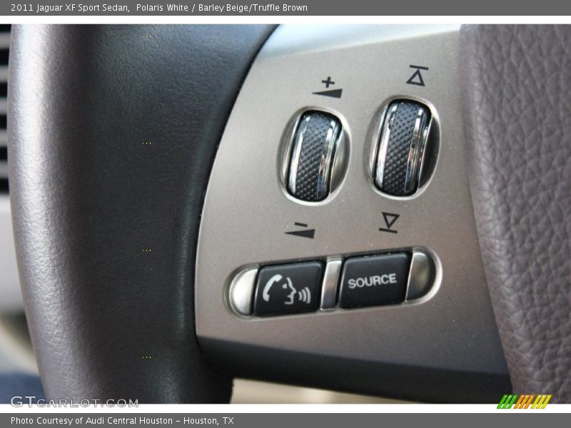 Polaris White / Barley Beige/Truffle Brown 2011 Jaguar XF Sport Sedan