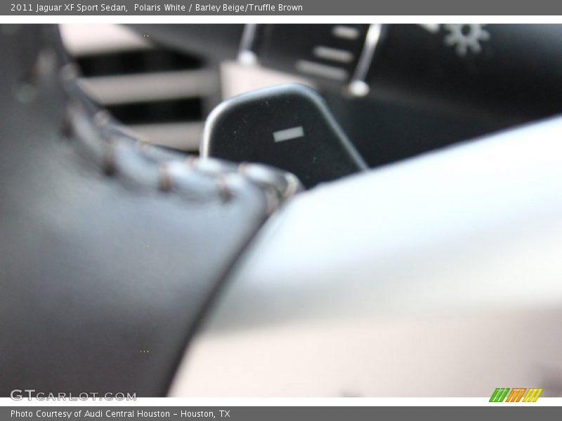 Polaris White / Barley Beige/Truffle Brown 2011 Jaguar XF Sport Sedan