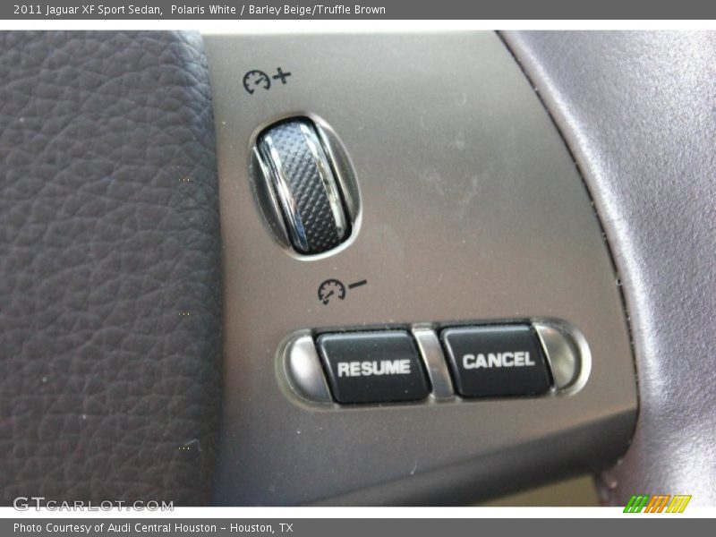 Polaris White / Barley Beige/Truffle Brown 2011 Jaguar XF Sport Sedan