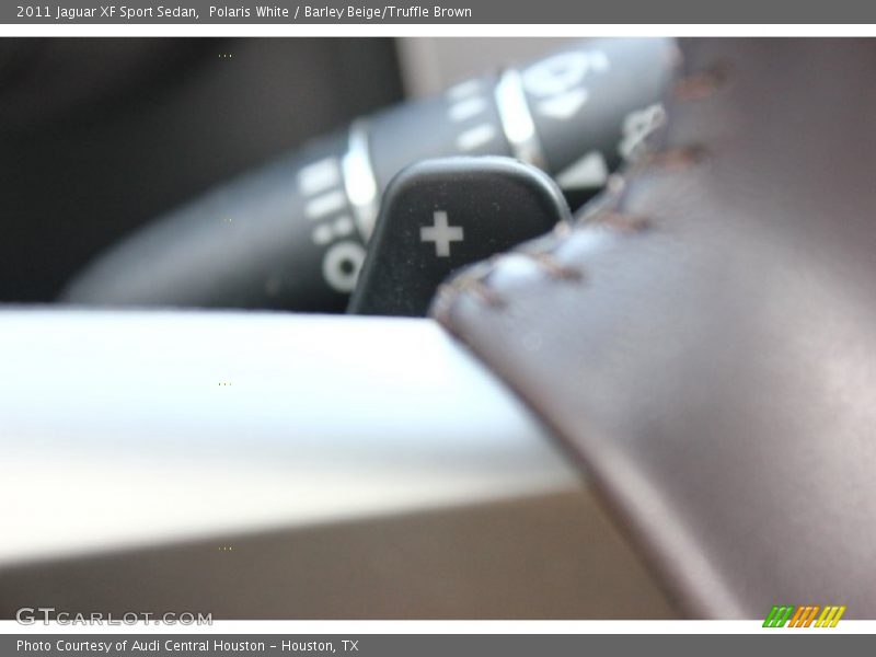 Polaris White / Barley Beige/Truffle Brown 2011 Jaguar XF Sport Sedan