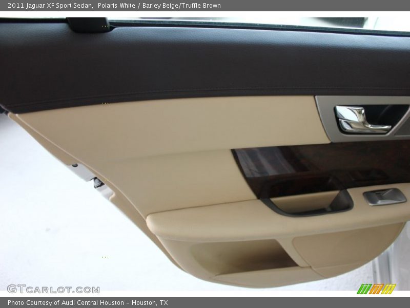 Polaris White / Barley Beige/Truffle Brown 2011 Jaguar XF Sport Sedan
