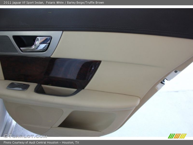 Polaris White / Barley Beige/Truffle Brown 2011 Jaguar XF Sport Sedan