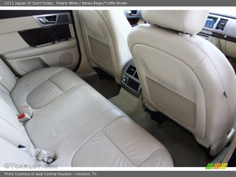 Polaris White / Barley Beige/Truffle Brown 2011 Jaguar XF Sport Sedan