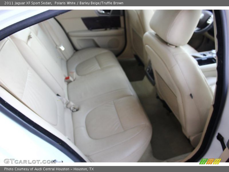 Polaris White / Barley Beige/Truffle Brown 2011 Jaguar XF Sport Sedan