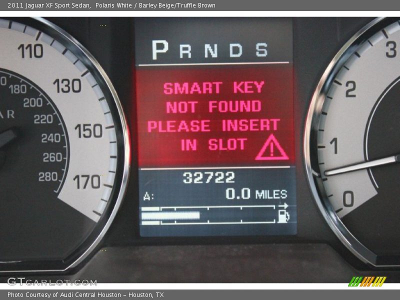 Polaris White / Barley Beige/Truffle Brown 2011 Jaguar XF Sport Sedan