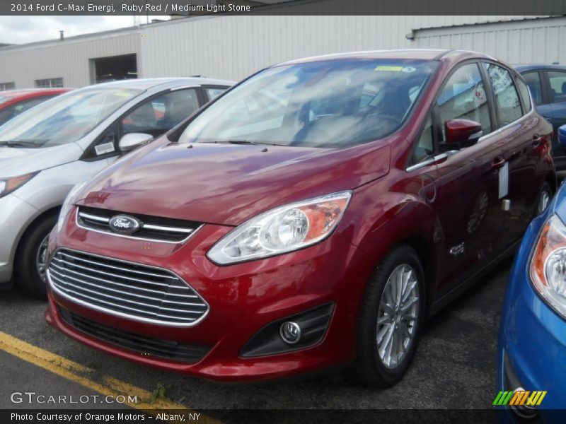 Ruby Red / Medium Light Stone 2014 Ford C-Max Energi