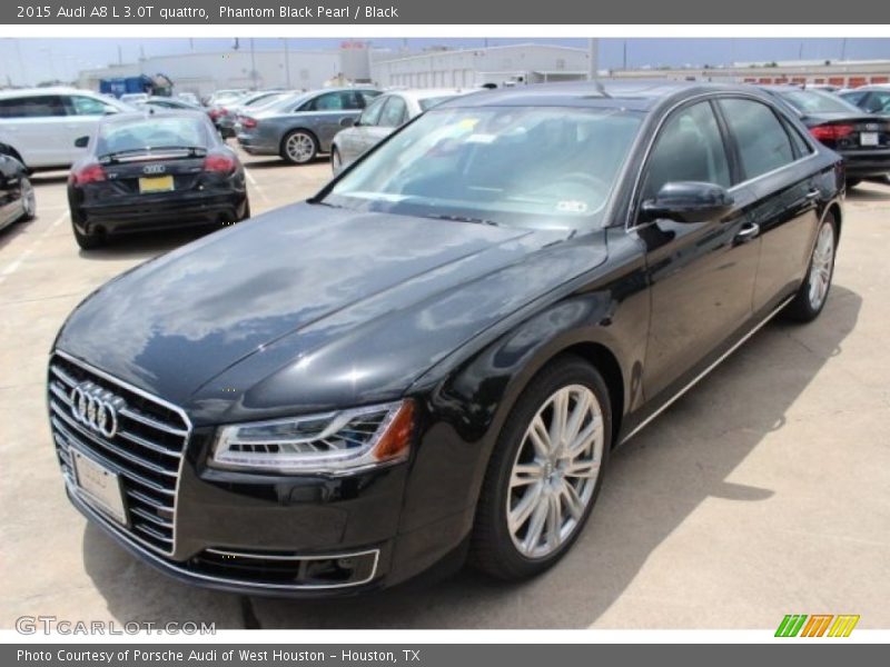 Phantom Black Pearl / Black 2015 Audi A8 L 3.0T quattro