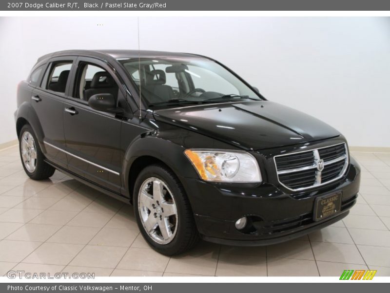 Black / Pastel Slate Gray/Red 2007 Dodge Caliber R/T