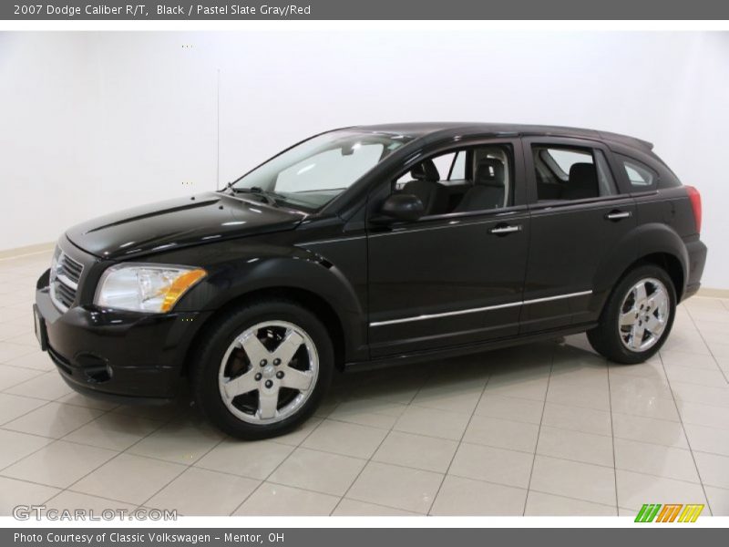 Black / Pastel Slate Gray/Red 2007 Dodge Caliber R/T