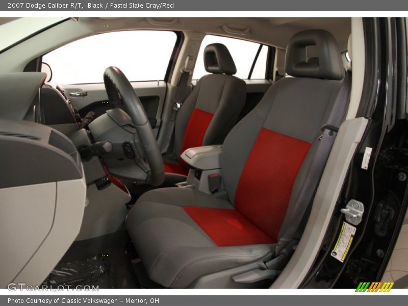 Black / Pastel Slate Gray/Red 2007 Dodge Caliber R/T