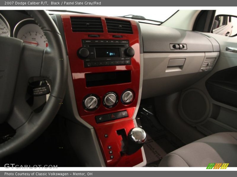 Black / Pastel Slate Gray/Red 2007 Dodge Caliber R/T