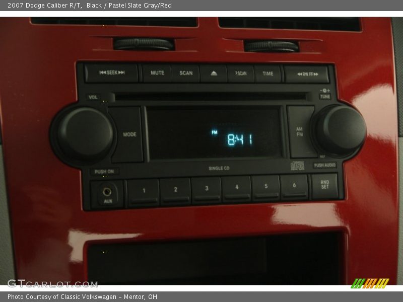 Black / Pastel Slate Gray/Red 2007 Dodge Caliber R/T
