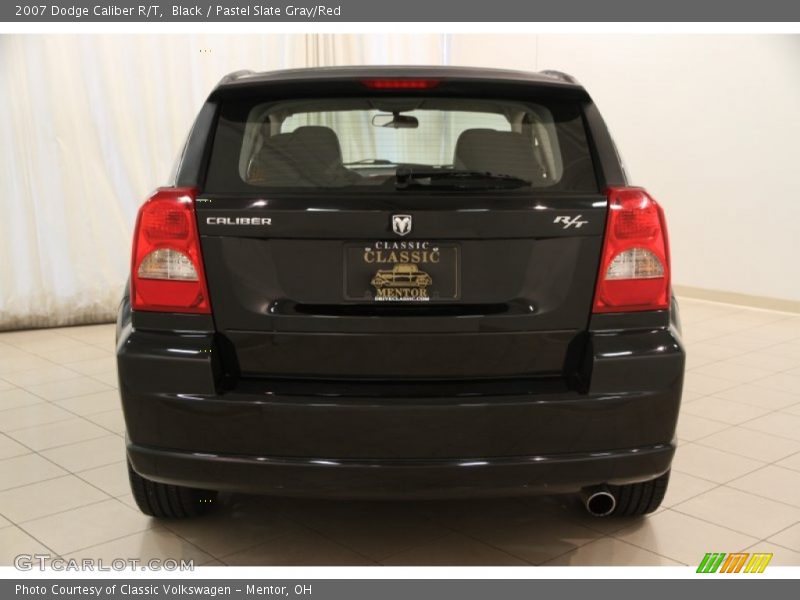 Black / Pastel Slate Gray/Red 2007 Dodge Caliber R/T