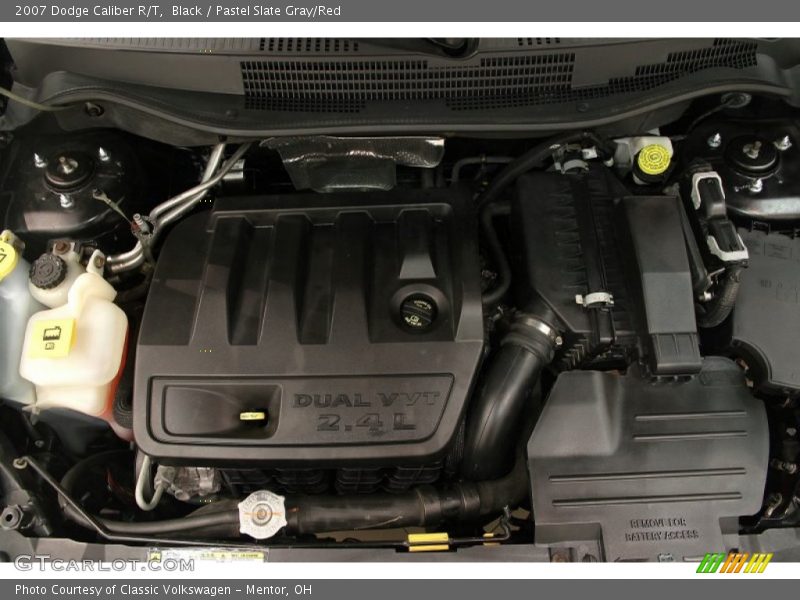 Black / Pastel Slate Gray/Red 2007 Dodge Caliber R/T
