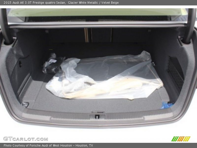 Glacier White Metallic / Velvet Beige 2015 Audi A6 3.0T Prestige quattro Sedan