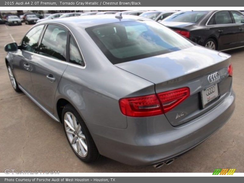 Tornado Gray Metallic / Chestnut Brown/Black 2015 Audi A4 2.0T Premium