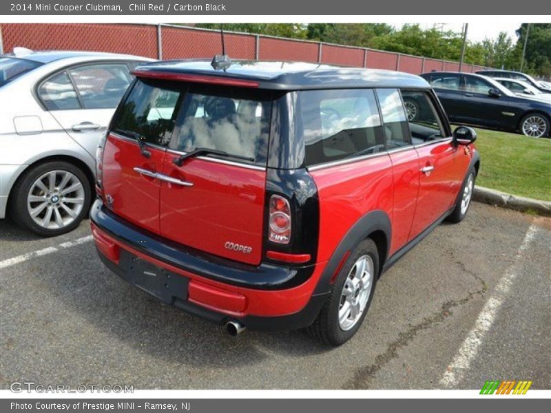 Chili Red / Carbon Black 2014 Mini Cooper Clubman