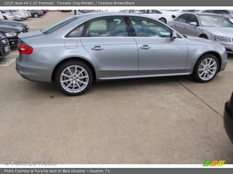 Tornado Gray Metallic / Chestnut Brown/Black 2015 Audi A4 2.0T Premium