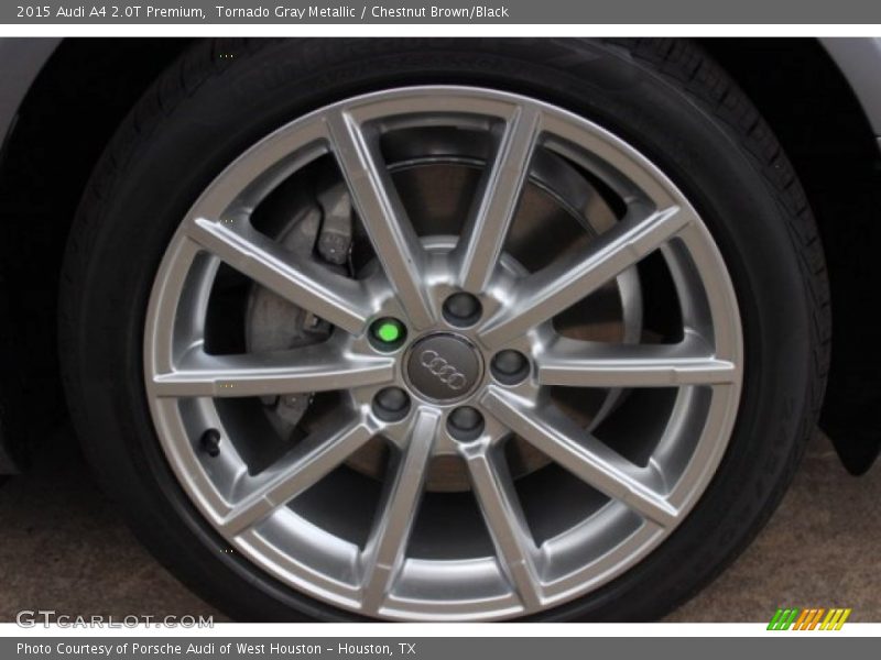 Tornado Gray Metallic / Chestnut Brown/Black 2015 Audi A4 2.0T Premium