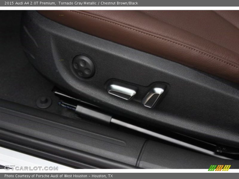 Tornado Gray Metallic / Chestnut Brown/Black 2015 Audi A4 2.0T Premium