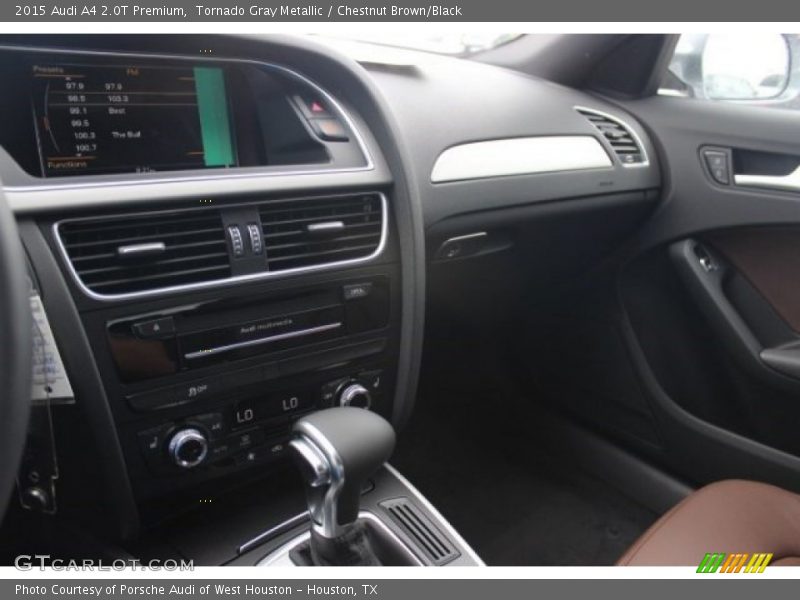 Tornado Gray Metallic / Chestnut Brown/Black 2015 Audi A4 2.0T Premium