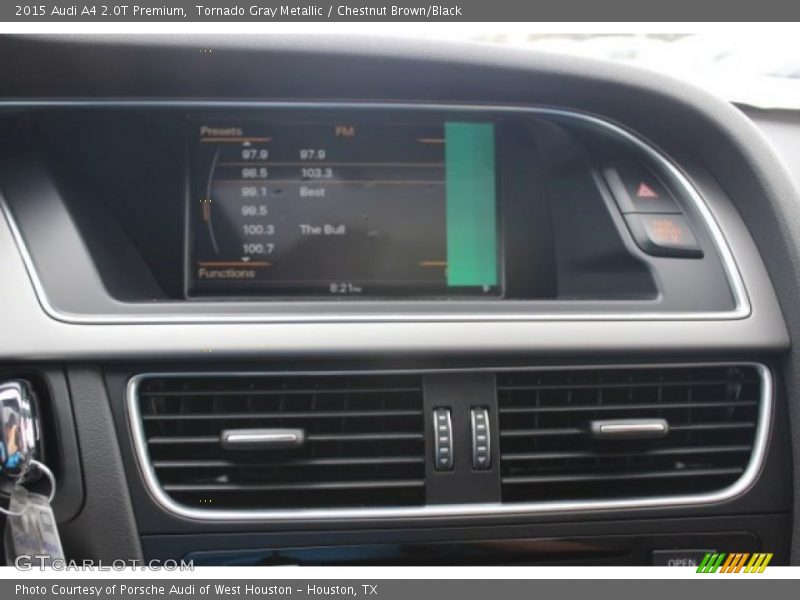 Tornado Gray Metallic / Chestnut Brown/Black 2015 Audi A4 2.0T Premium