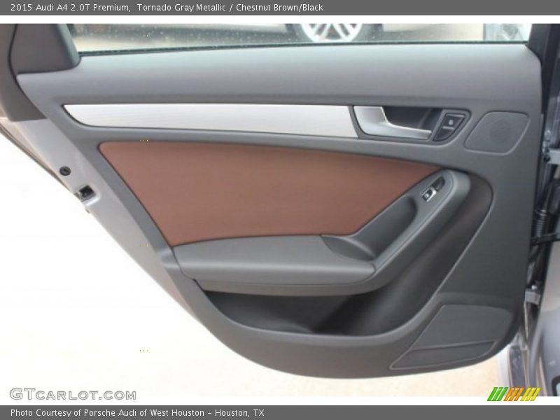 Tornado Gray Metallic / Chestnut Brown/Black 2015 Audi A4 2.0T Premium