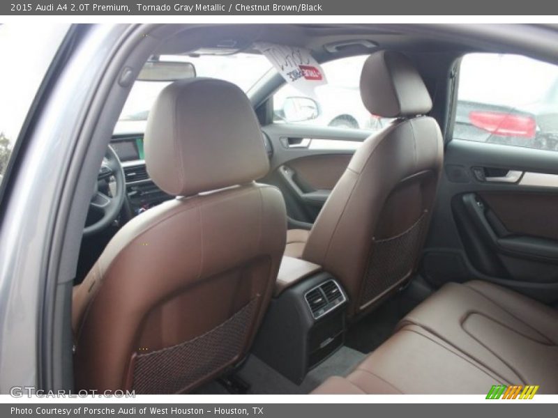 Tornado Gray Metallic / Chestnut Brown/Black 2015 Audi A4 2.0T Premium