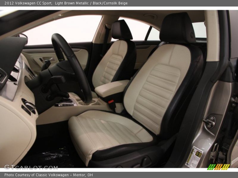 Light Brown Metallic / Black/Cornsilk Beige 2012 Volkswagen CC Sport