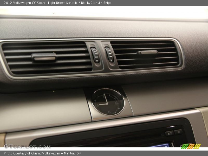 Light Brown Metallic / Black/Cornsilk Beige 2012 Volkswagen CC Sport