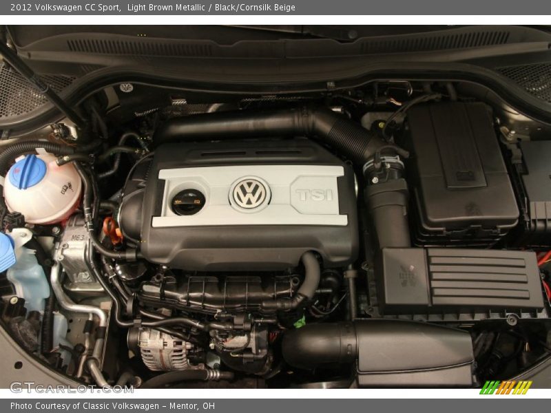Light Brown Metallic / Black/Cornsilk Beige 2012 Volkswagen CC Sport