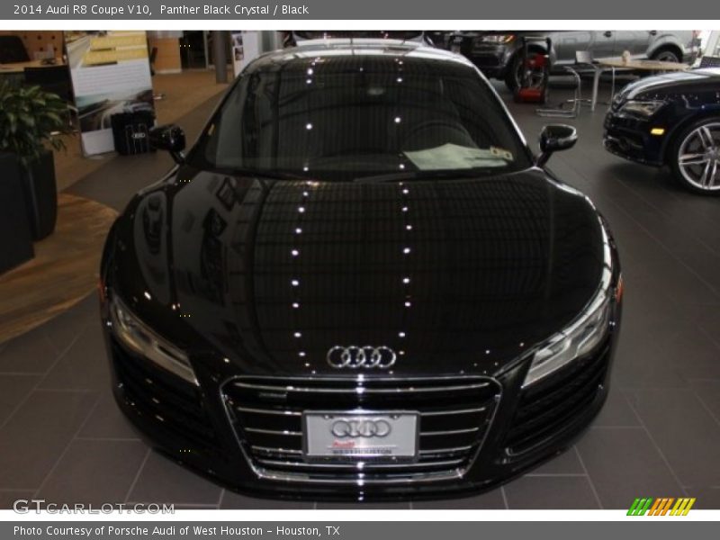 Panther Black Crystal / Black 2014 Audi R8 Coupe V10