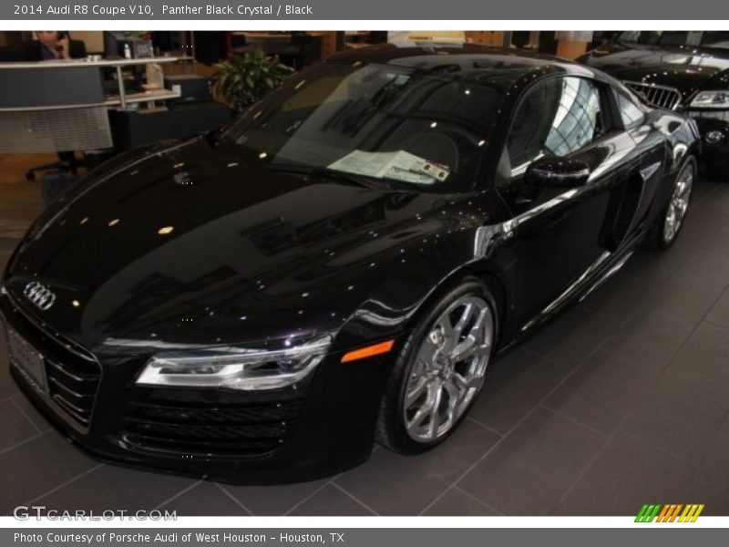 Panther Black Crystal / Black 2014 Audi R8 Coupe V10