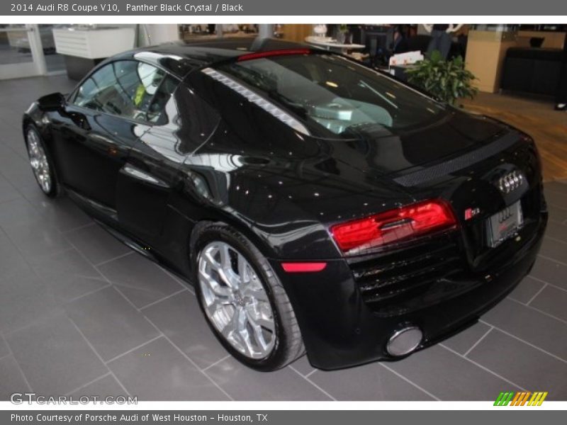 Panther Black Crystal / Black 2014 Audi R8 Coupe V10