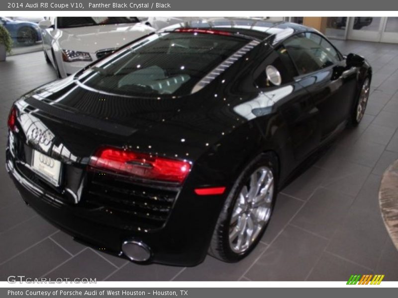 Panther Black Crystal / Black 2014 Audi R8 Coupe V10