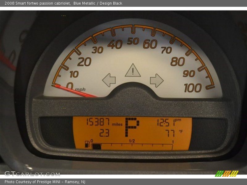 Blue Metallic / Design Black 2008 Smart fortwo passion cabriolet