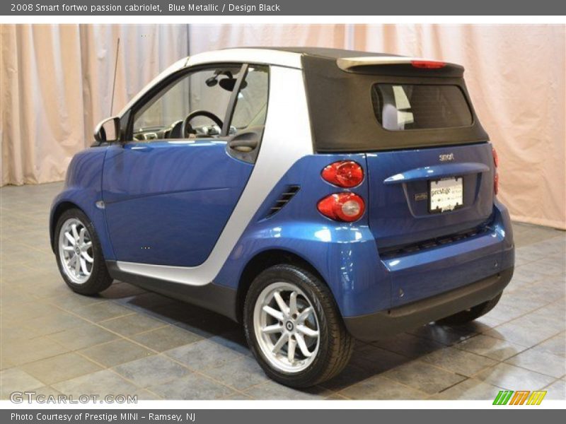 Blue Metallic / Design Black 2008 Smart fortwo passion cabriolet