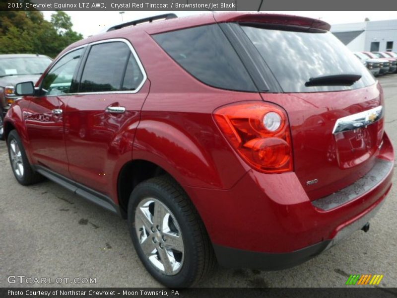 Crystal Red Tintcoat / Brownstone/Jet Black 2015 Chevrolet Equinox LTZ AWD