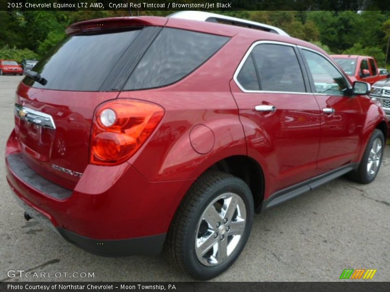 Crystal Red Tintcoat / Brownstone/Jet Black 2015 Chevrolet Equinox LTZ AWD