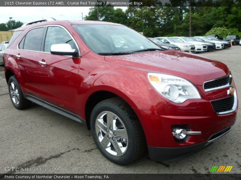 Crystal Red Tintcoat / Brownstone/Jet Black 2015 Chevrolet Equinox LTZ AWD