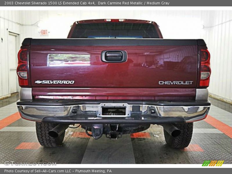 Dark Carmine Red Metallic / Medium Gray 2003 Chevrolet Silverado 1500 LS Extended Cab 4x4