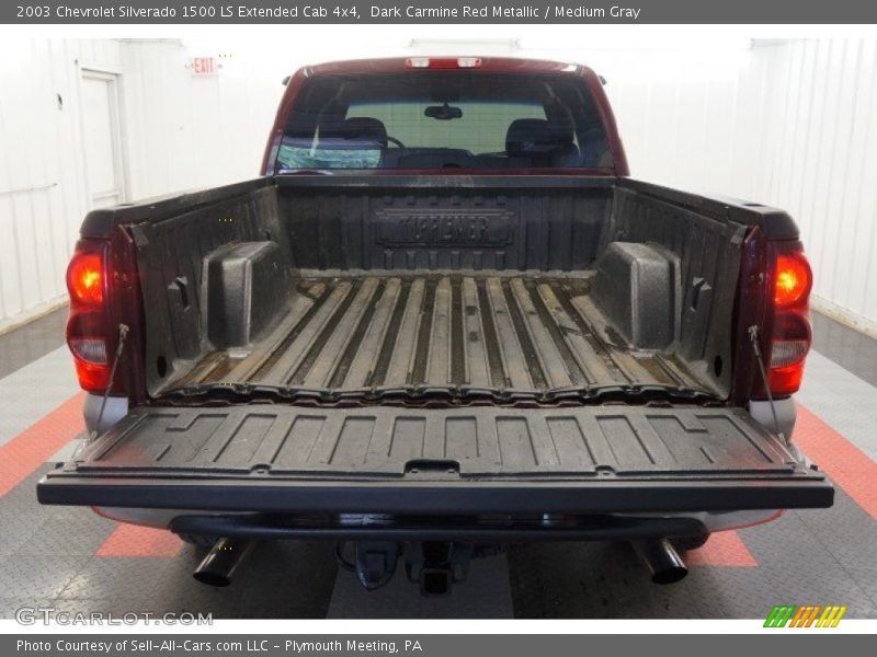 Dark Carmine Red Metallic / Medium Gray 2003 Chevrolet Silverado 1500 LS Extended Cab 4x4